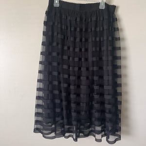 Black tulle skirt